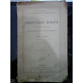 LA  PERSONNALITE  HUMAINE  -   F.W. H. MYERS